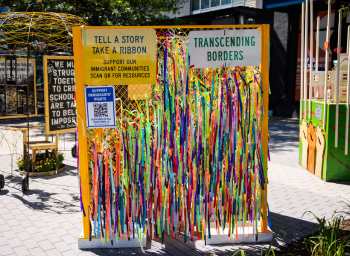 Transcending Borders: Immigrant Experiences and Dreams by Artist Julia Csekö for Be the Change Boston 2023